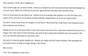 Brief der Syrer an die Gemeinde